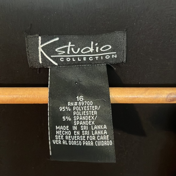 Evening jacket | size 16 | gold flower print - Picture 4 of 5